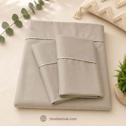Sábanas 200 Hilos | Color Beige Pergamino