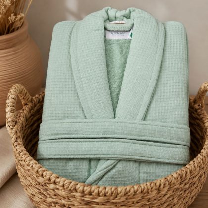 Salida de baño waffle 650 GRAMOS color Verde cemento